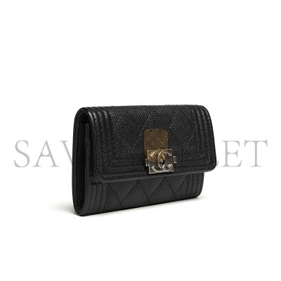 CHANEL BOY FLAP CARD HOLDER A80603 (11*8.5*3cm)